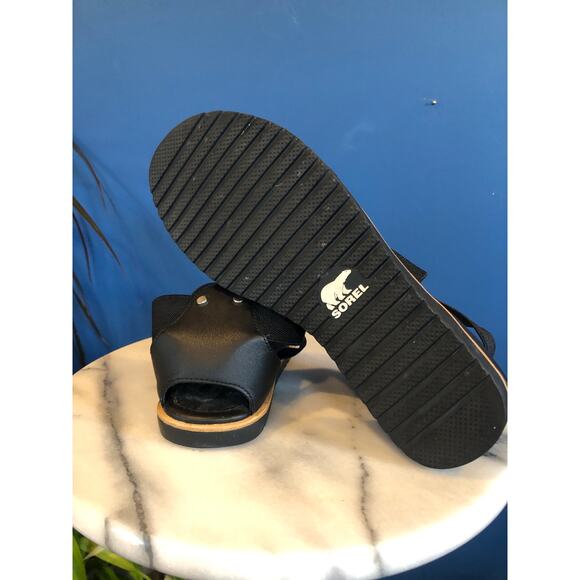 SOREL!!! Ella III Ankle Strap Black - Size 7 - Picture 6 of 7